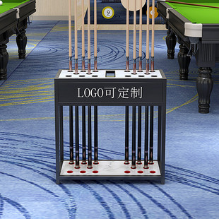 台球杆杆架用品落地球杆柜式展示架台球室公杆架杆存放收纳放置架