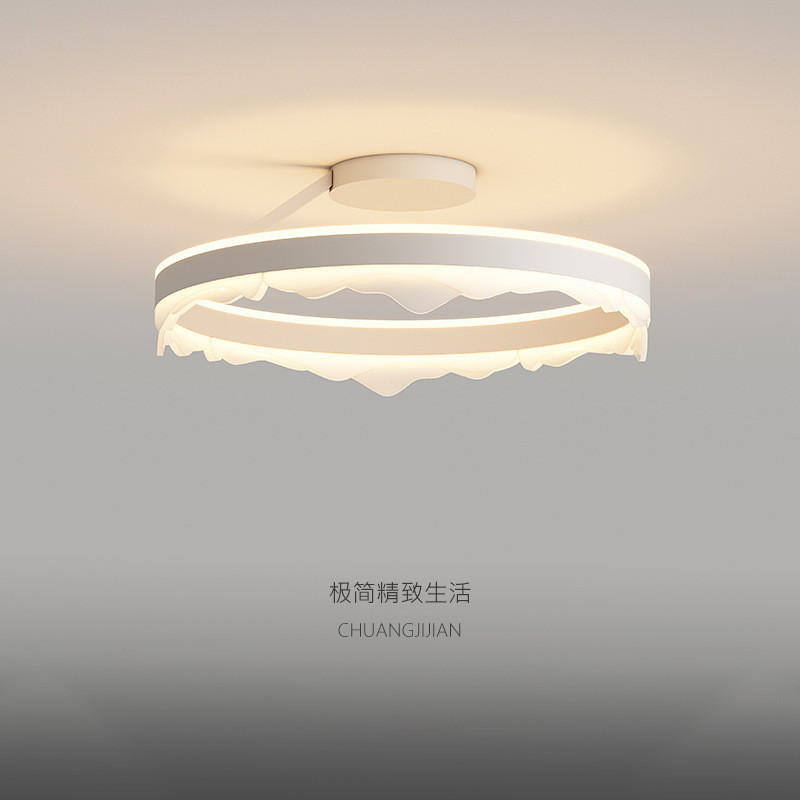 北欧房间卧室灯书房ins风圆形极简现代主卧室餐厅创意艺术吸顶灯