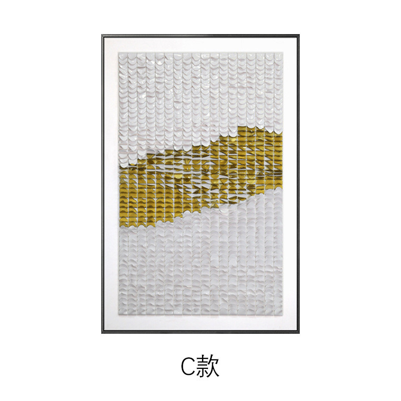 亚克力插片轻奢现代简约客厅玄关过道装置画实物装饰画酒店立体画