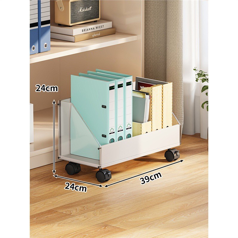 儿童桌下收纳架办公室可移动资料收纳柜放置文件夹推车放置架