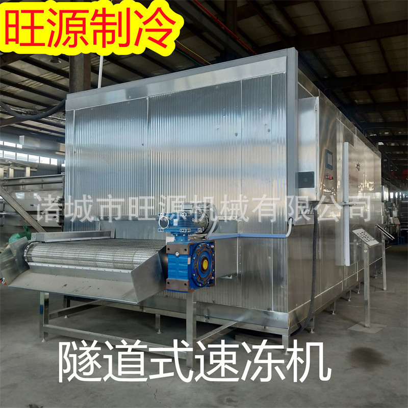 小型面食速冻生产线商用面条隧道式速冻机不锈钢蔬菜面速冻设备
