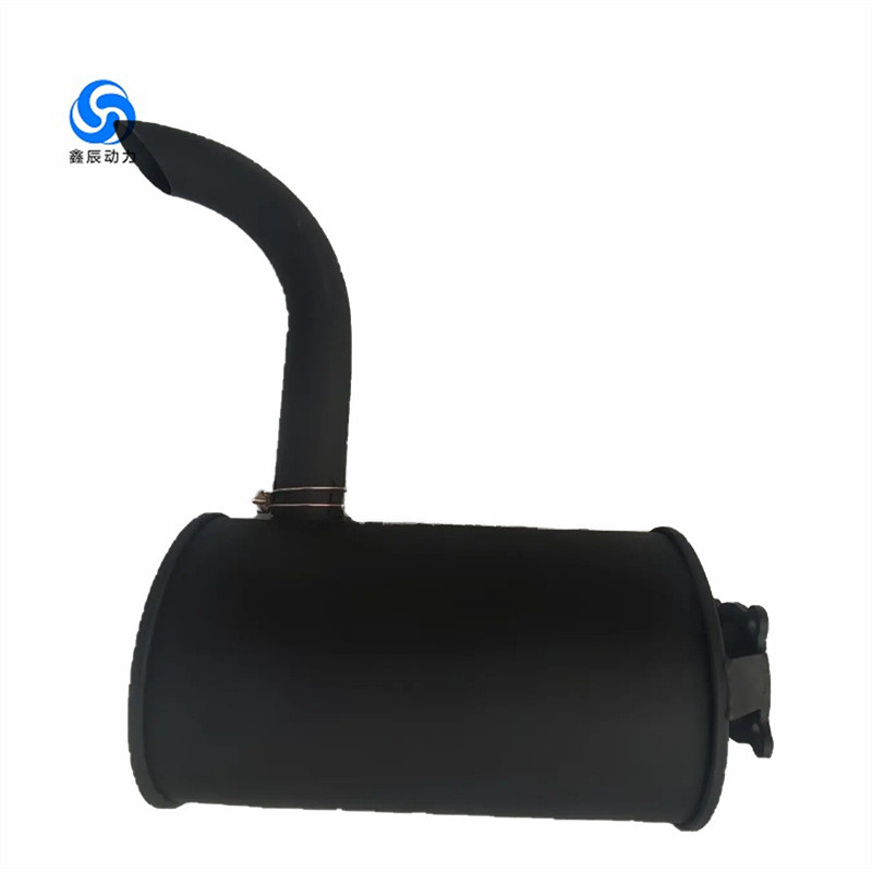 潍坊ZH4102增压4105发动机花盘消声器水泥罐车加固卧式消声器
