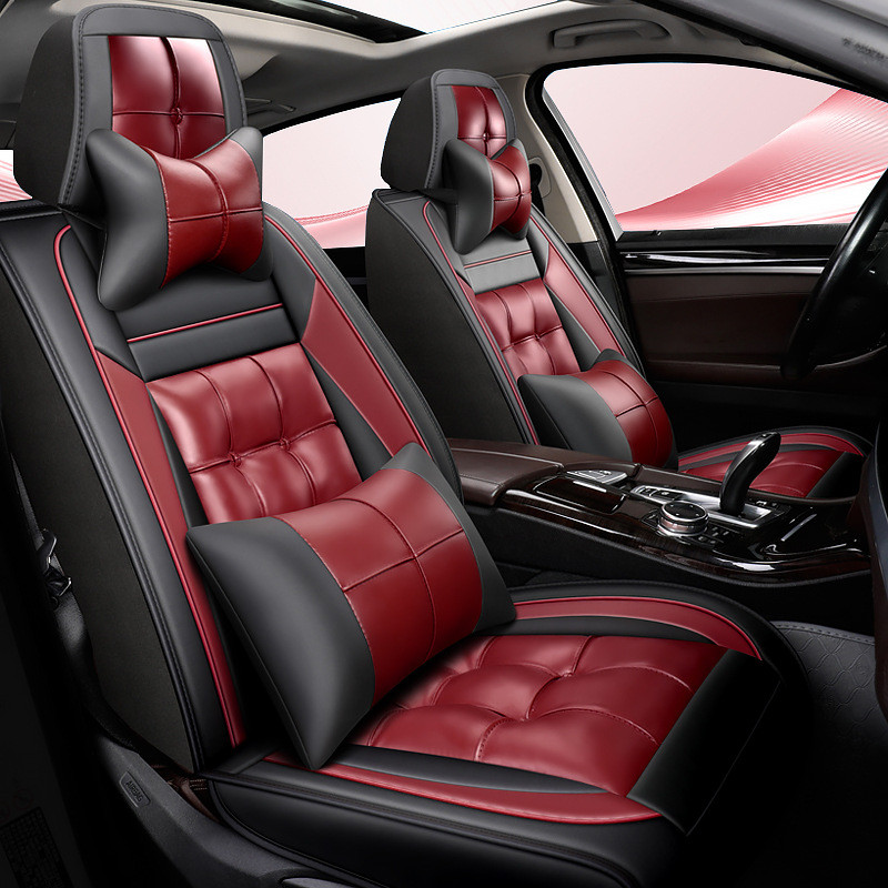 热销全包围汽车坐垫四季通用全皮座椅套商务高端软皮新款耐脏汽车
