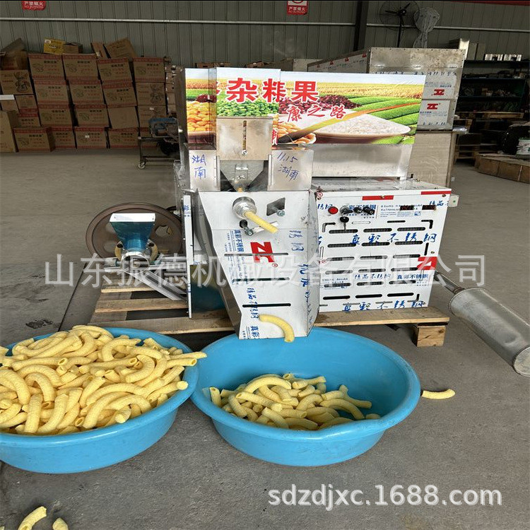 四缸静音五谷杂粮面粉膨化机视频玉米膨化机价格振德杂粮膨化机厂
