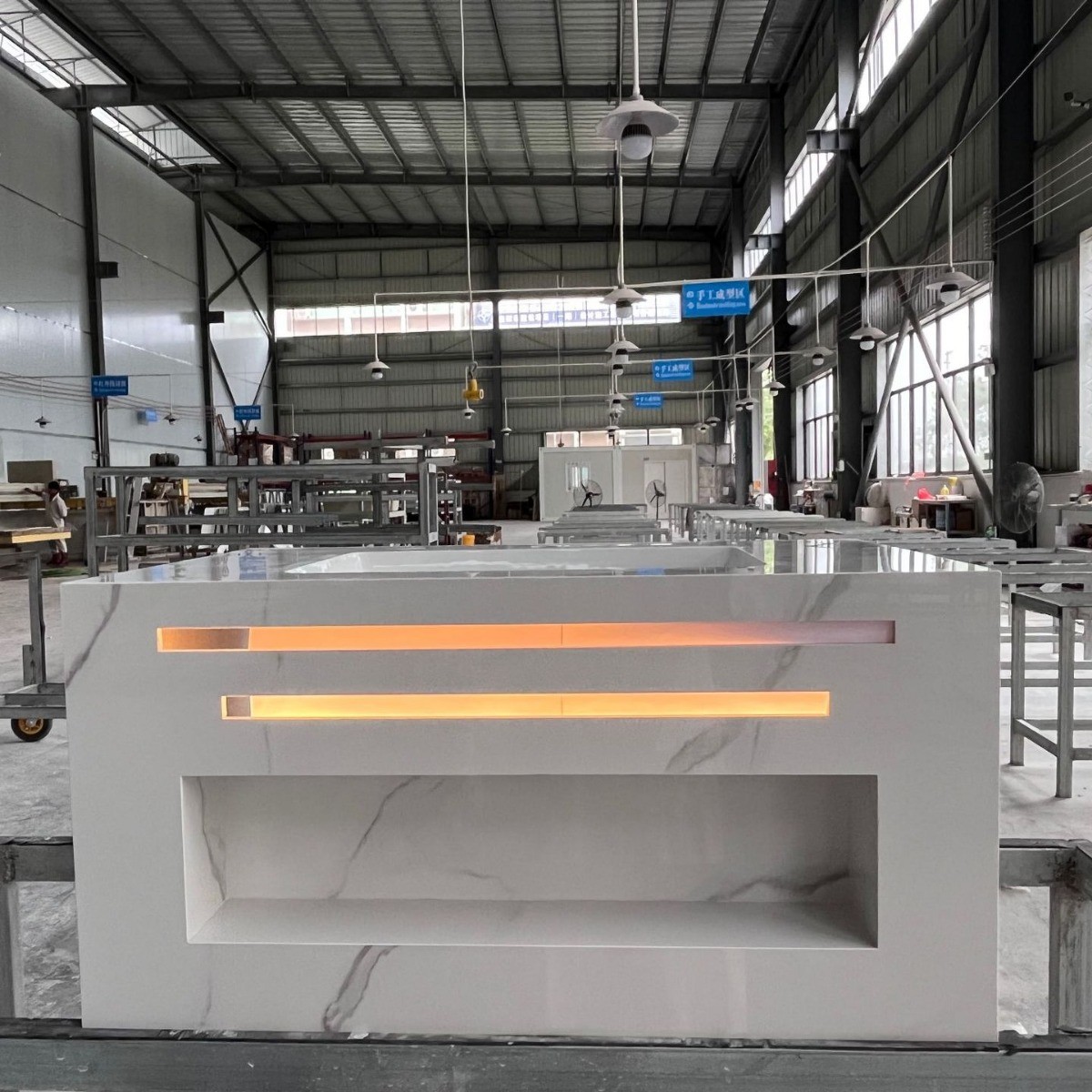 热销新款小户型双层台面板一体式台盆壁挂式浴室柜卫生间阳台洗手