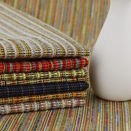 新款草编织面料七彩纹编织幻彩编织箱包手袋料沙滩包鞋材面料功能