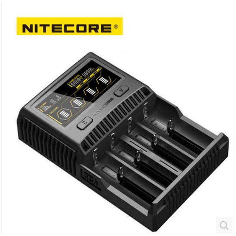 热销nitecore奈特科尔sc4四槽智能多充电器usb液晶显示屏兼容3a快