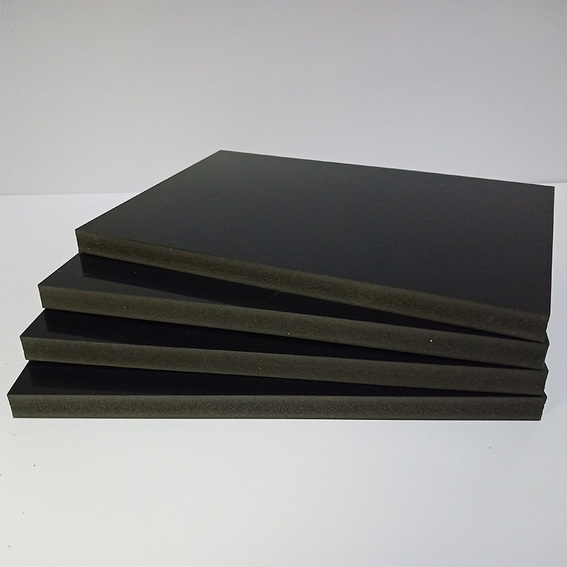 厂家批发黑色pvc发泡板pvc塑料板材发泡板高密度磨砂雪弗板
