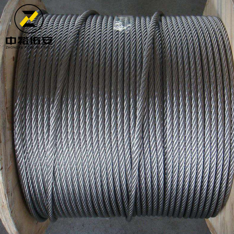 304不锈钢钢丝绳12-16-46MM起重吊装索具编扣压扣带油钢丝绳