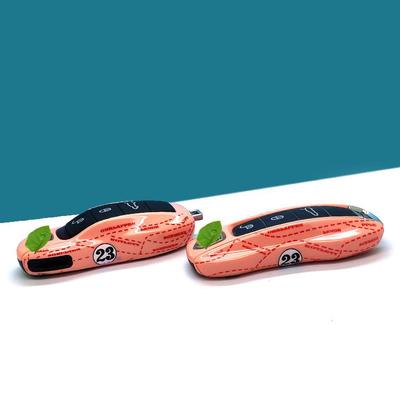 适用于新老款 粉红猪款 保时捷车钥匙保护壳 保护套改装 [高品质]