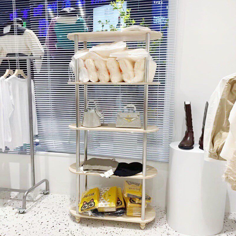 zz8n批发服装店鞋子包包展示架橱窗饰品展示货架陈列落地式置物架