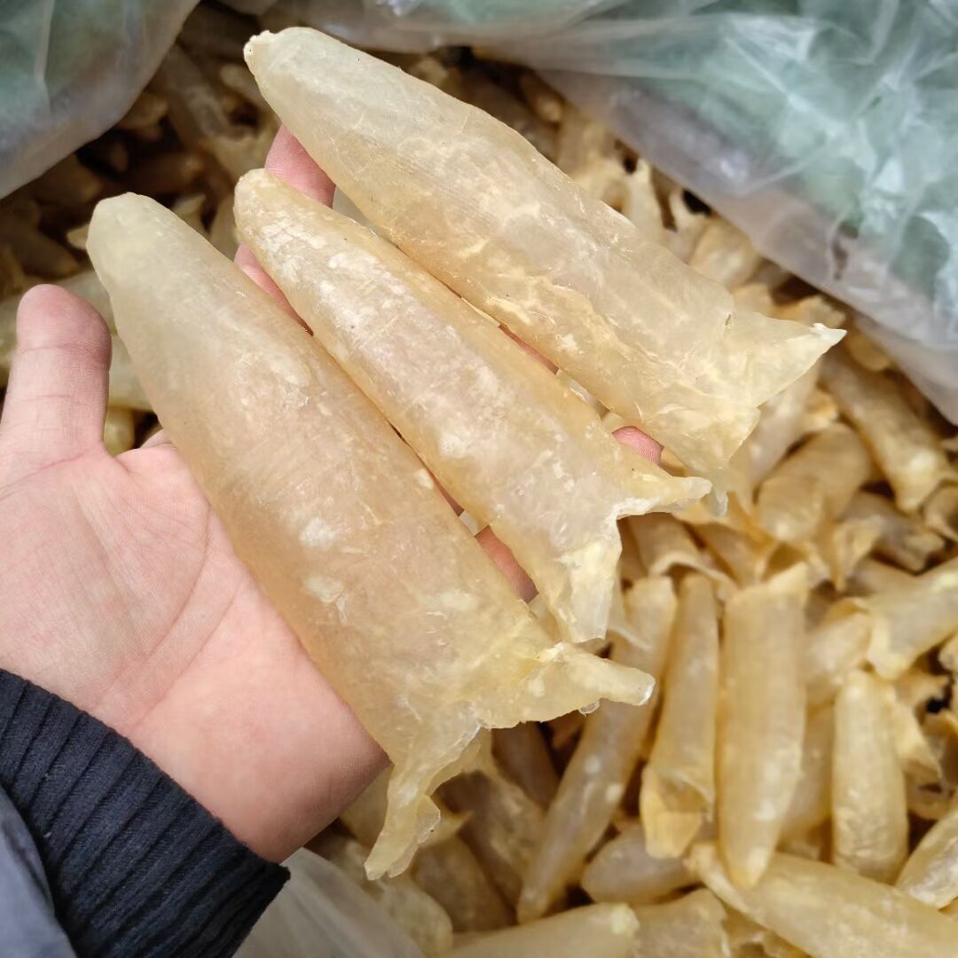 新日期甄选 深海巴沙鱼胶鱼鳔干货 养胃滋补美容食补鱼胶干货非黄