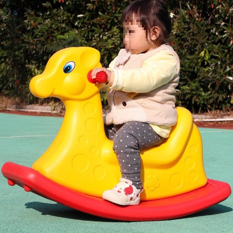 幼儿园木马儿童塑料骑摇马室外淘气堡玩具室内宝宝户外游乐场设备