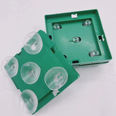 主婚车装 饰婚庆用品批发婚正方形吸盘车吸盘四爪无花泥塑料托盘