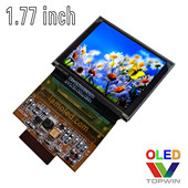 1.69寸内部升压1.77寸彩色加焊oled排线延长液晶显示屏bl160128a