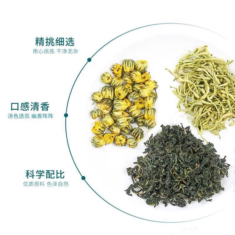 新日期金银花胎菊蒲公英茶罐装凉茶组合茶养生茶搭配枸杞熬夜恢复