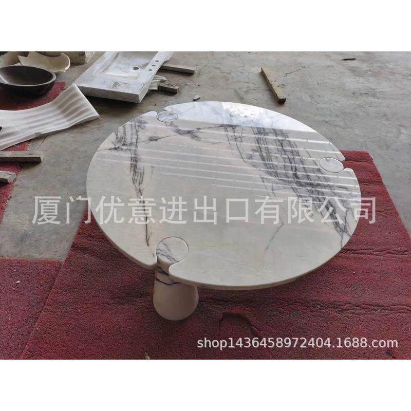 厂家订制生产加工天然办公桌餐桌大理石茶几会议桌老板桌来图设计
