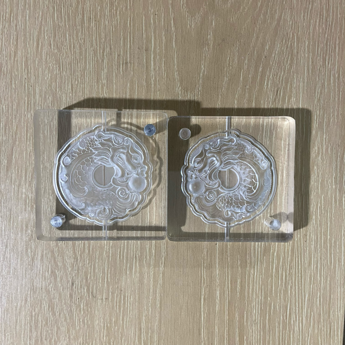 亚克力香牌模具 双面鱼龙 龙戏珠  diy手工制作工具