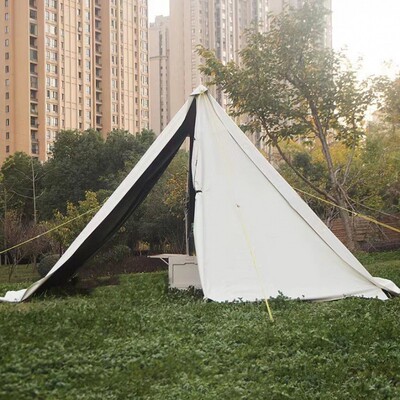 热销EXk户外防雨露营冬季遮阳天幕二合一保暖挡风便携柴火炉庇护