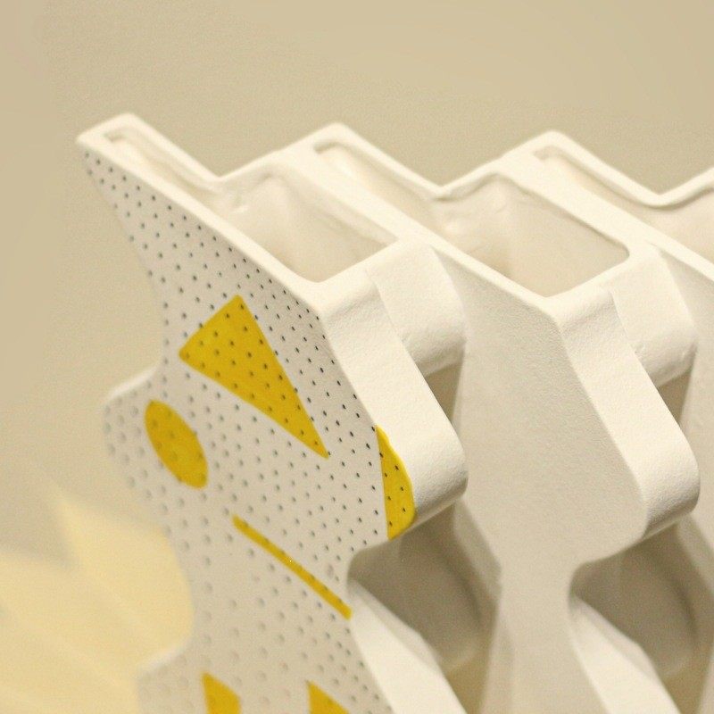 热销简约现代重叠艺术陶瓷花瓶样板间软装餐桌异形花器儿童房装饰,特色手工艺,青花瓷,淘宝优惠券,粉丝福利购,淘宝优惠卷