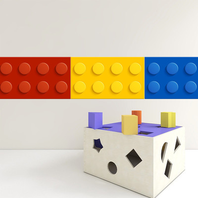 Waistline wall sticker启蒙童趣腰线墙贴幼儿园墙面防水腰身贴纸