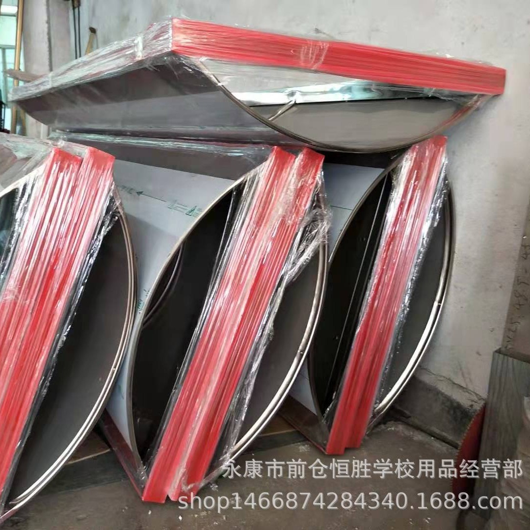 不锈钢202磁性宣传栏带顶棚制作户外顶宣传栏布告公示栏烤漆黑板
