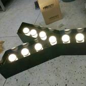 厂家供应led门头发光字户外金属字立体灯泡发光字广告冲压导向牌