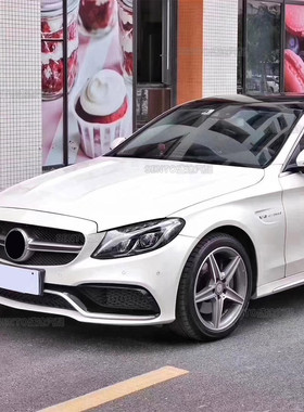 热销适用于2014-2021奔驰C级W205改装前保险杠中网AMG款前进气格