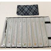 收纳包便携首饰袋卷包手链收纳包参展珠宝展示包出差旅行皮包