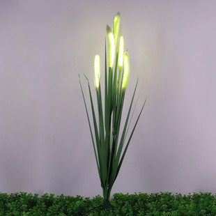 led太阳能地插灯狗尾巴草芦苇景观灯庭院花园氛围仿真花灯草坪灯