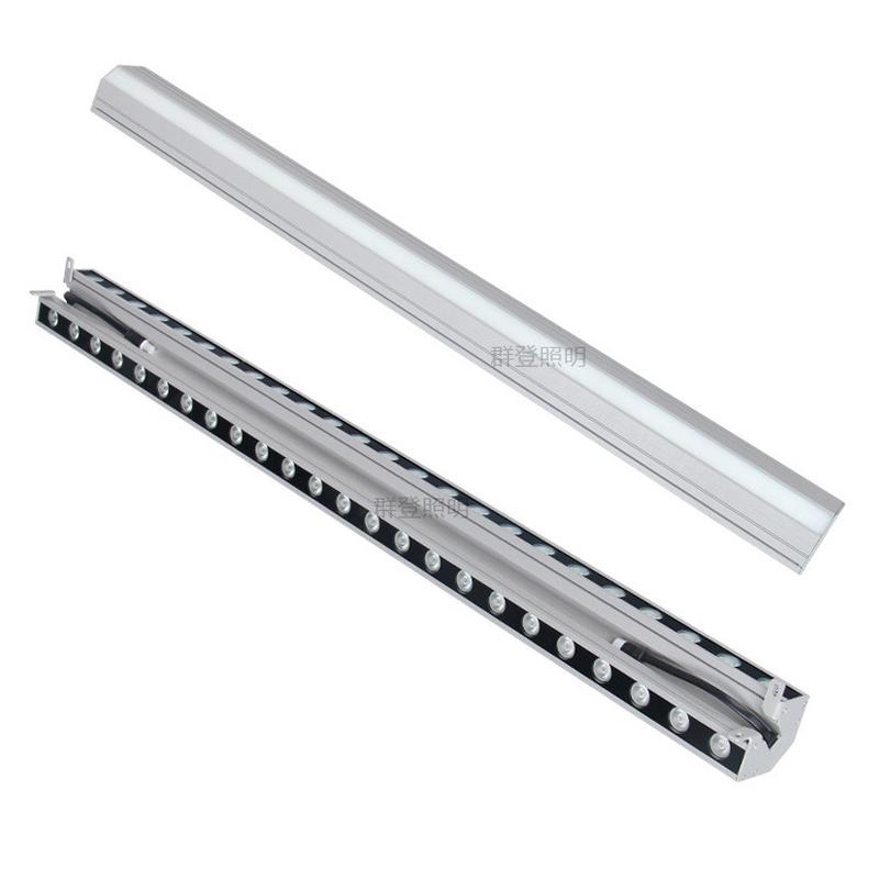 热销源头厂家户外三面发光led线条灯多面外墙轮廓灯rgbw全彩线性