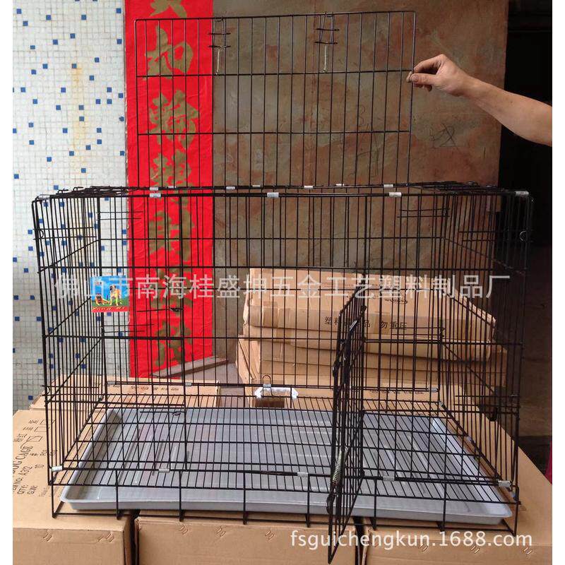 桂盛坤a323加大狗笼普通折叠塑料铁丝厂家直销底盘大型犬喷色