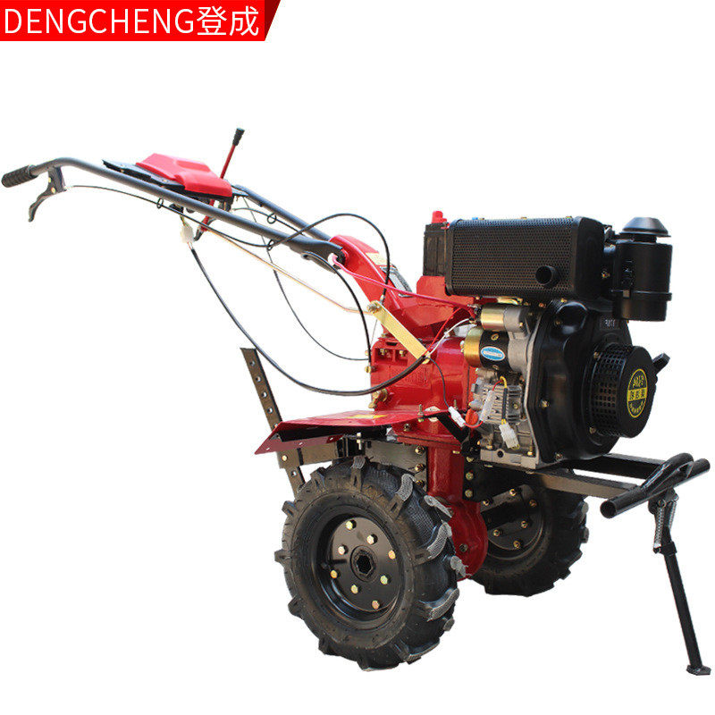 热销登成微耕机汽油松土小型家用耕田多功能挖锄地翻土旋耕犁农用