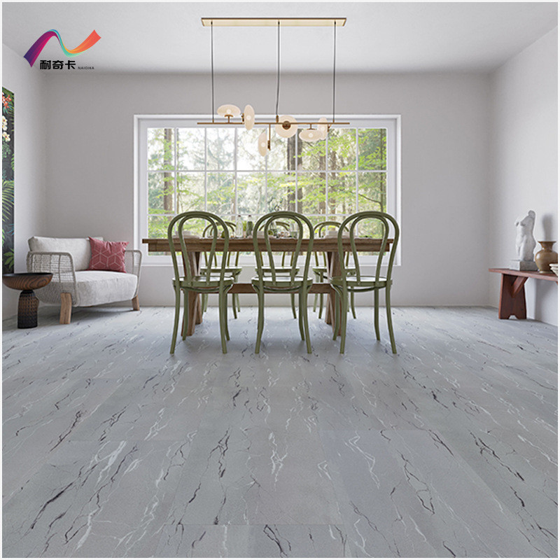 热销锁扣地板石纹 仿大理石卡扣免胶可安装 办公室居家段铺spc石