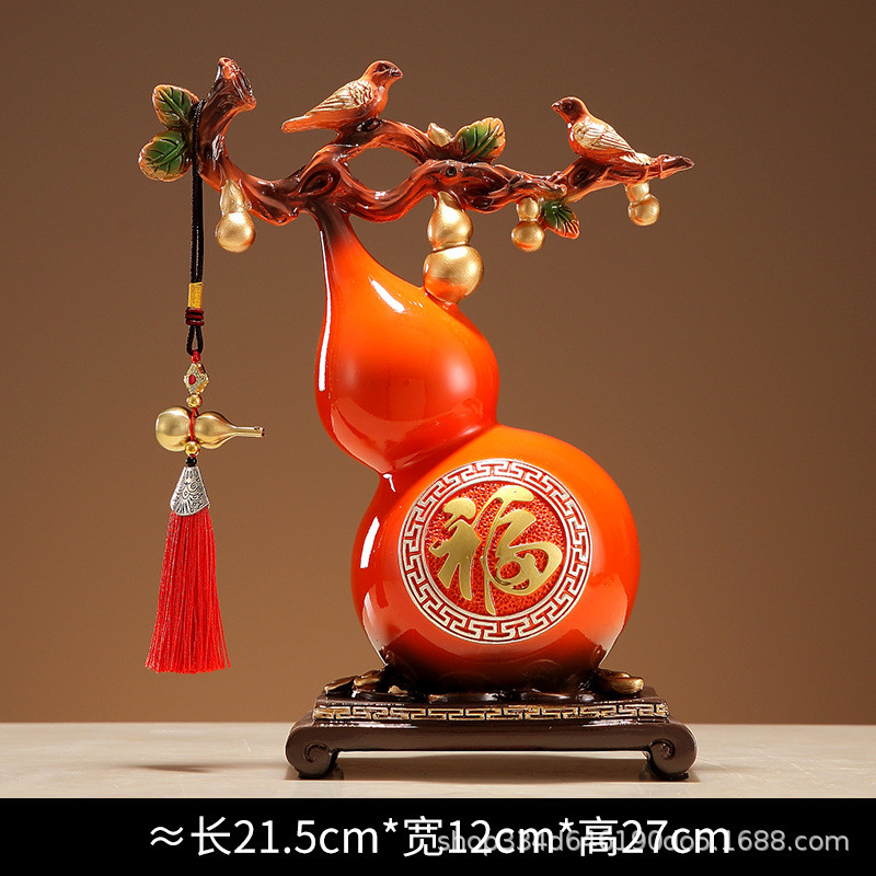 福泽葫芦家居摆件轻奢高档客厅创意高级感饰品高端大气上档次装饰