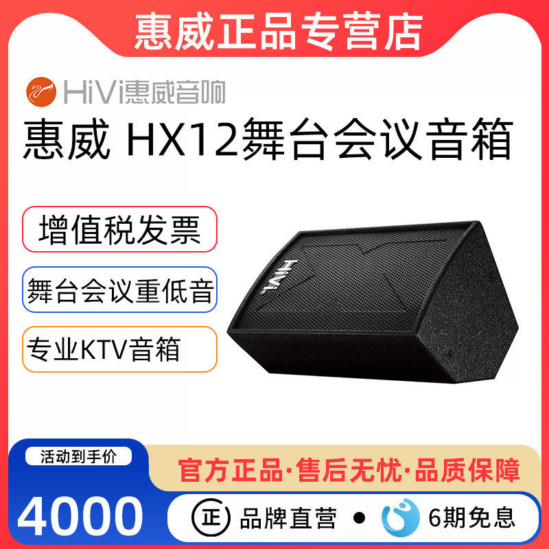 Hivi/惠威 HX12舞台会议重低音 单只卡拉OK音响 专业酒吧KTV音箱