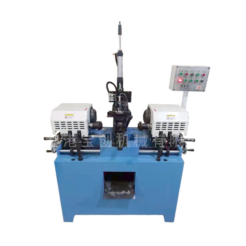 终身创30双头气动短料倒角机液压无毛刺不锈钢管倒角机宝质保