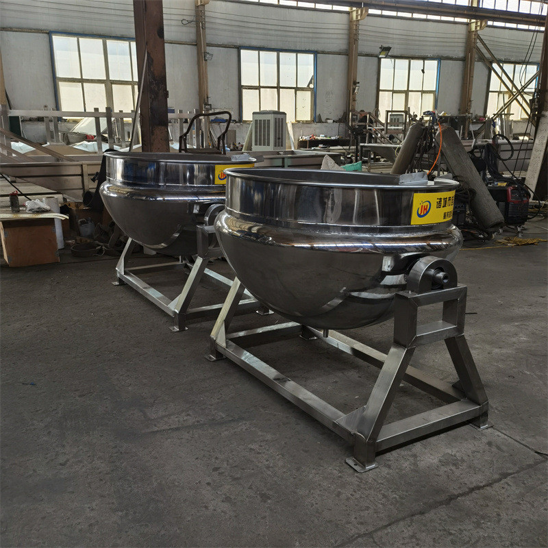 热销大型方形卤煮锅熟食卤搅拌蒸汽夹层锅卤肉煮锅带煮夹层锅佳鸿