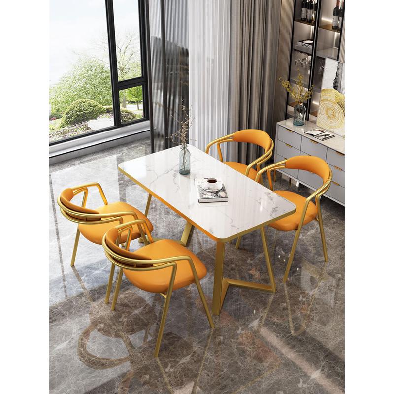 简约接待桌椅组合谈判洽谈桌商务用店面会客桌椅圆形室休闲小圆桌