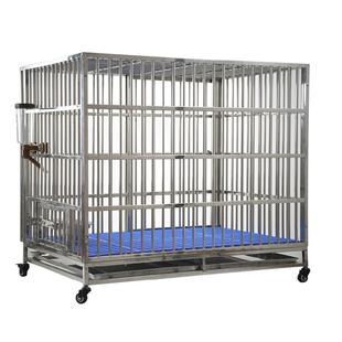 文宠l200加粗加厚不锈钢宠物小型犬狗笼大中笼子不锈钢狗笼子