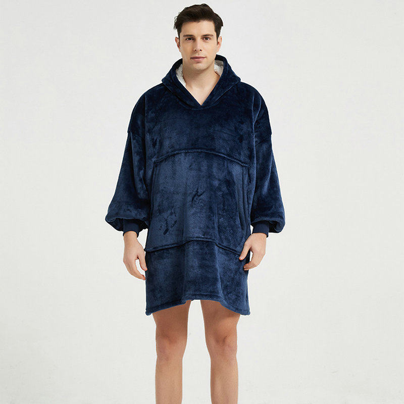 hoodies毯懒人毯欧美大码家居休闲懒人衣服电视连帽可穿