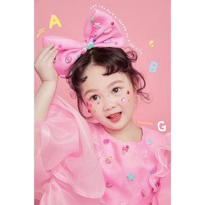 儿童礼服公主裙长袖影楼女童蓬蓬主持人钢琴童模走秀轻奢小众高端