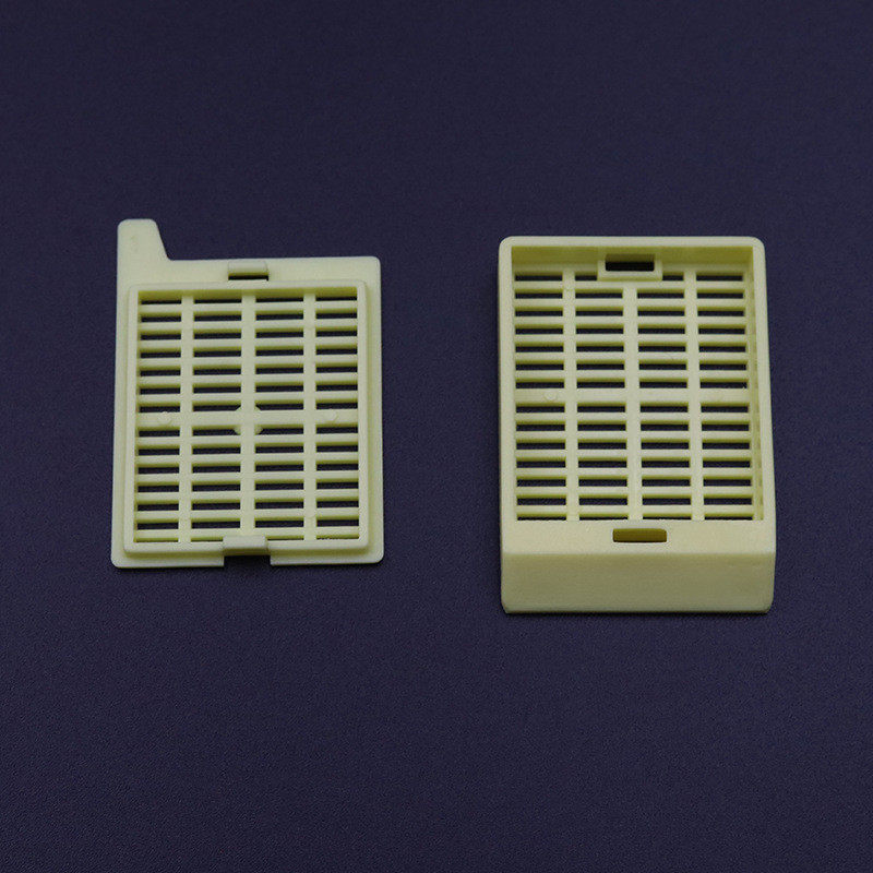 塑料带盖包埋盒圆孔厂家活检组织包埋盒脱水盒实验耗材长条形批发