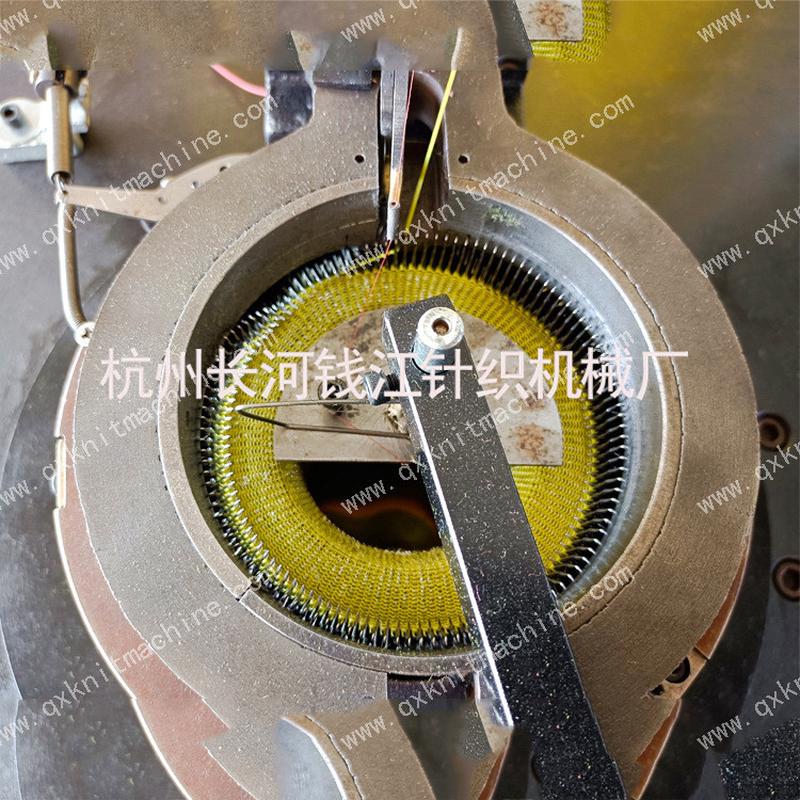 热销厂家供应海绵擦针织机钢丝百洁布机洗碗布针织机qjf-qc-102