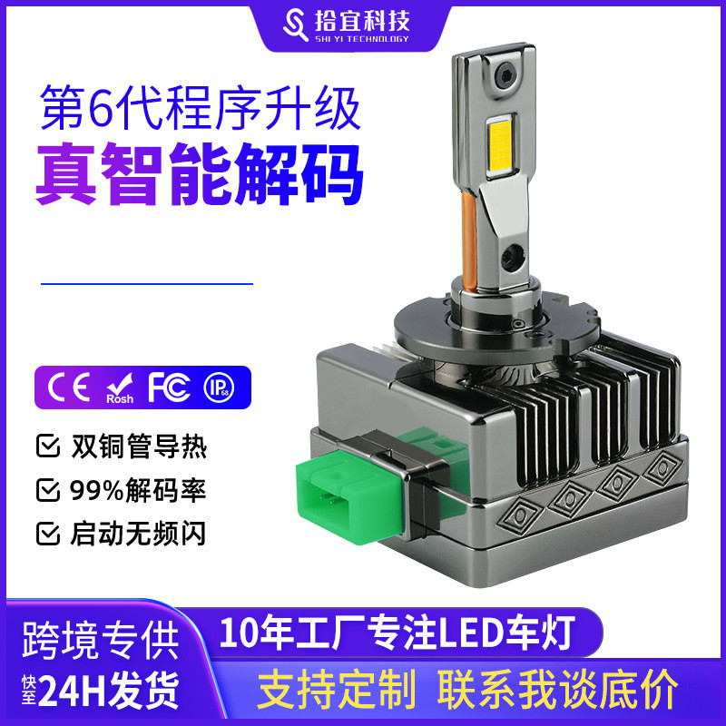 D系列直插式大灯D1SD2SD2RD4SD8S透镜专用D3S汽车LED大灯厂家