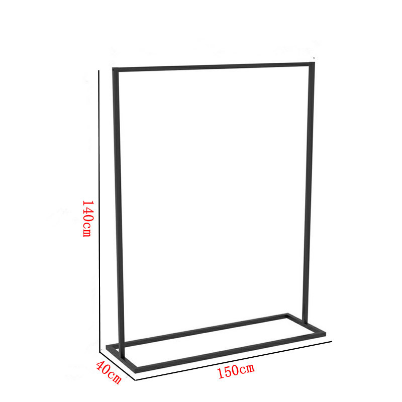 服装店展示架铁艺服装架简约正男挂女装店货架衣架陈列侧挂落地式