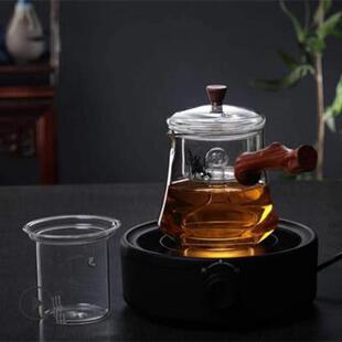 蒸煮加热高硼硅透明玻璃侧把茶壶可电陶炉茶壶花草茶壶