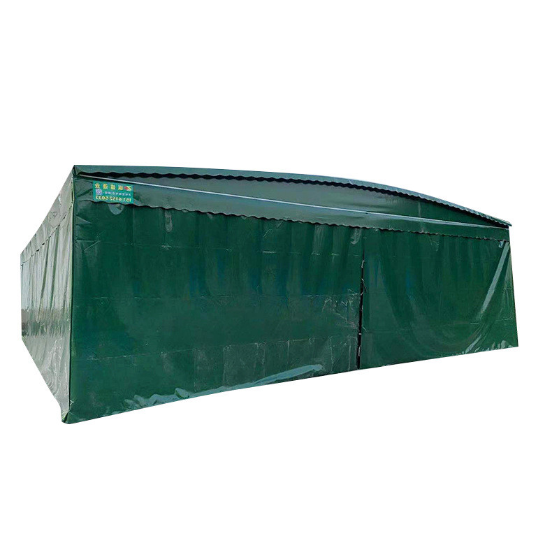 大型伸缩雨篷仓库遮推拉雨棚户外遮阳物流帐篷折叠雨棚大排档帐篷