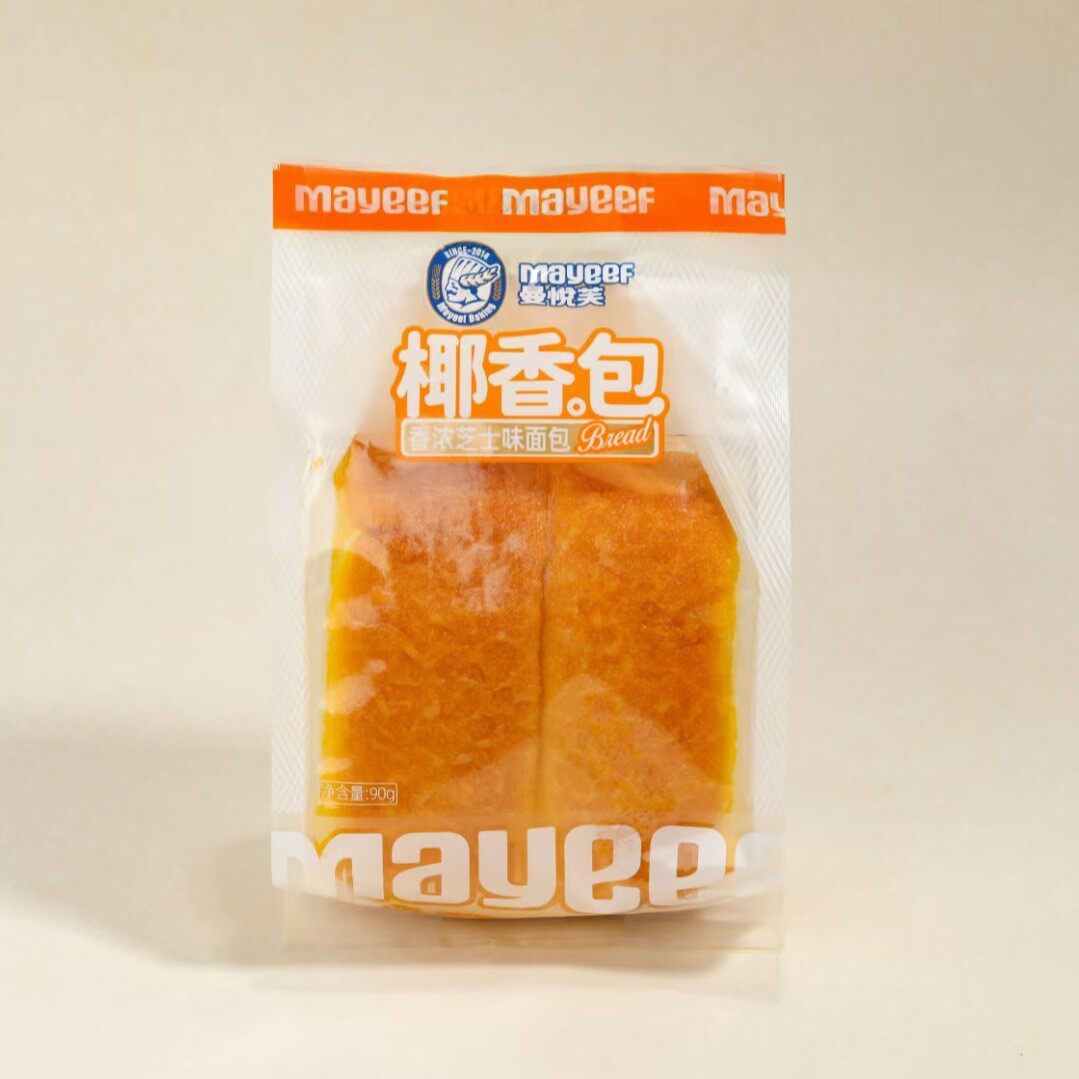 新货曼悦芙葱香包椰香包90g*6袋 肉丝芝士味夹心面包糕点心代早餐