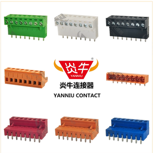 5.08mm炎牛连接器PCB接线端子YN2EDGK/KF/2ESDV/PTB750B凤凰端子